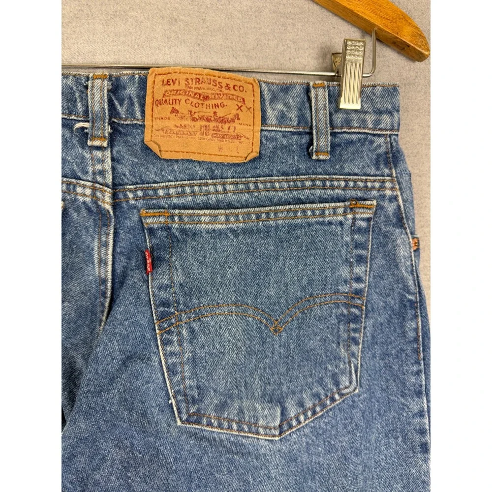 Vintage Levis‎ 505 Straight Leg Jeans Mens 30x30 Blue Denim Made in USA 505-0290